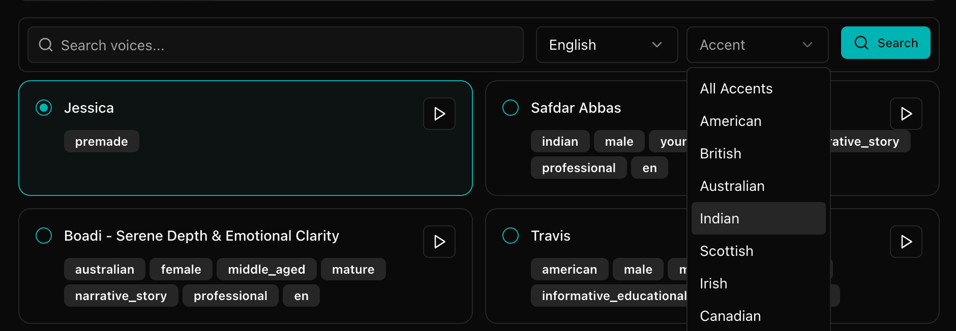 2.5. Voice Selection