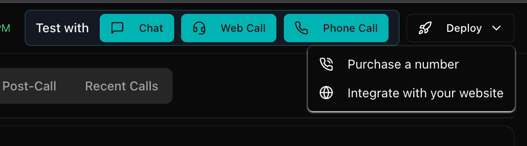 1.1 Deploy Agent with Phone Number