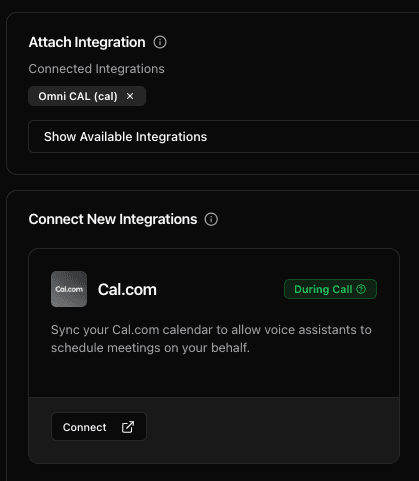 3. Cal.com Integration