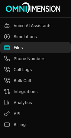 Upload from dashboard