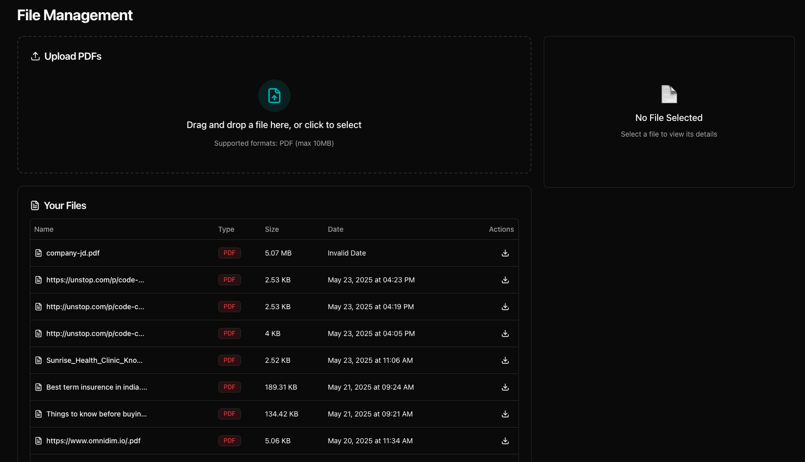 Attach files to agent