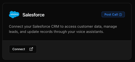 Salesforce connect modal